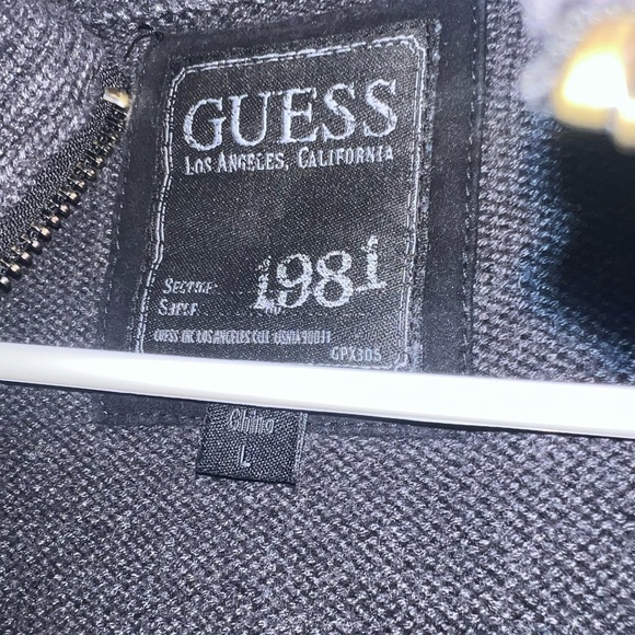 Guess Men’s Zipper Sweater Size L - Picture 4 of 4